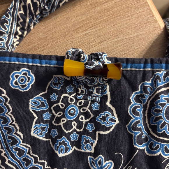 Vera Bradley Blue Bandana Paisley Tote Bag - Picture 4 of 11